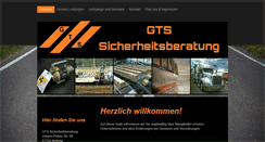 Desktop Screenshot of gts-sicherheitsberatung.de