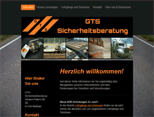 Tablet Screenshot of gts-sicherheitsberatung.de